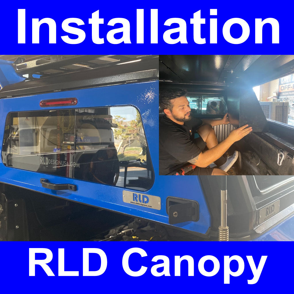 RLD Canopy Installation Requires Bed Rails inside truck bed