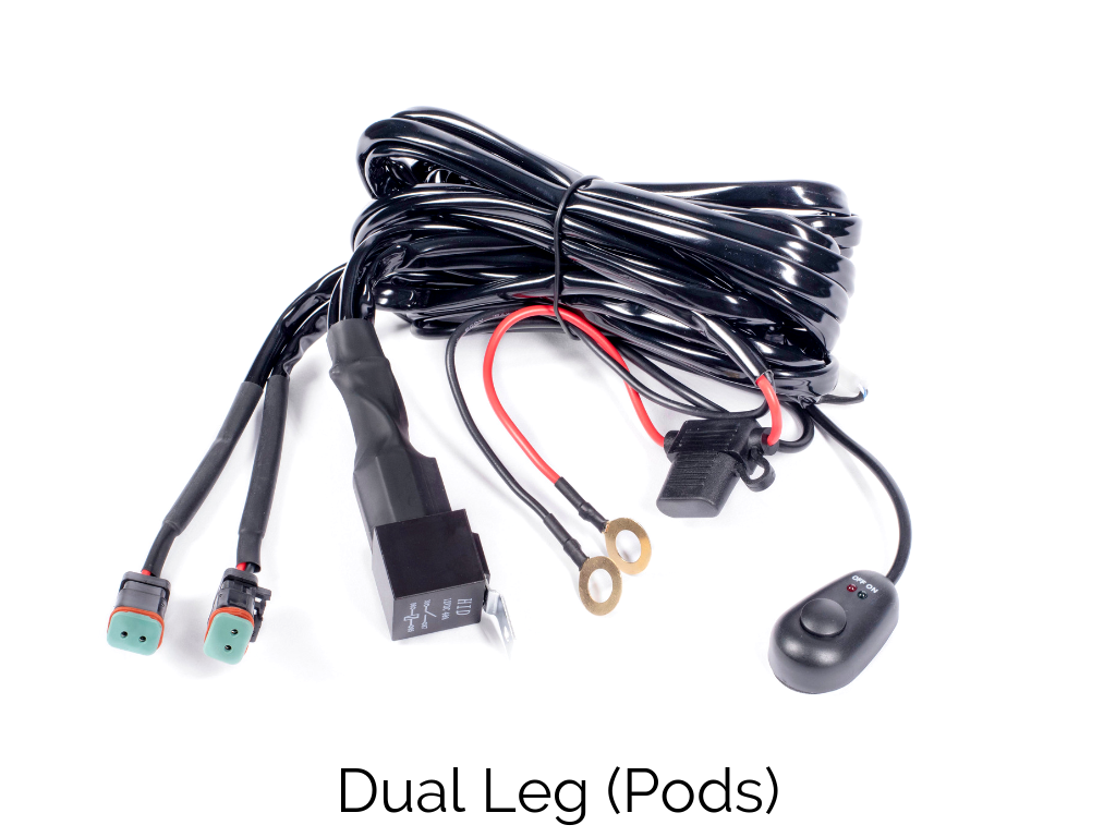 Dual Leg Wire Harness for LED Pods