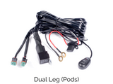 Add Dual LEG Wire Harness complete with relay and 2 lighting plugs #14918649151530