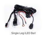 Single LEG Premium Wire Harness complete with relay and 1 HD light Plugs