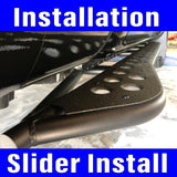 Slider Installation includes labor prep and clean up (Cali Raised)