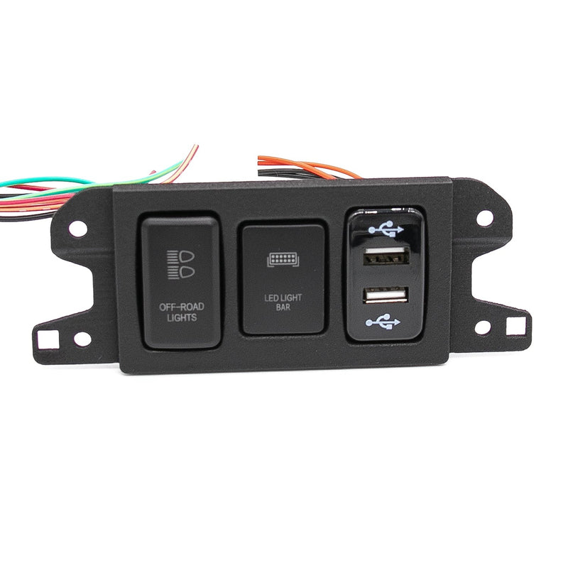 Tacoma Coin Holder Switch Panel Replacement fits both small and Std. OEM Style Switches - Cali Raised Offroad