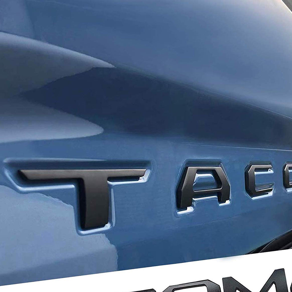 3D Raised Tailgate Letters for Toyota Tacoma truck tailgate. - Cali Raised Offroad