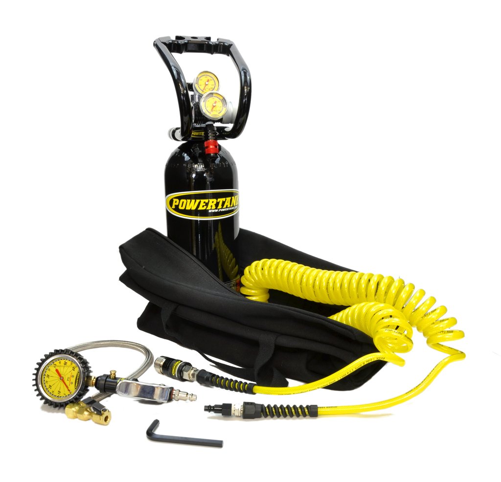 CO2 Tank 5 Lb Track Pack Package B System 250 PSI Black Power Tank - TP05-5150-BK - Cali Raised Offroad