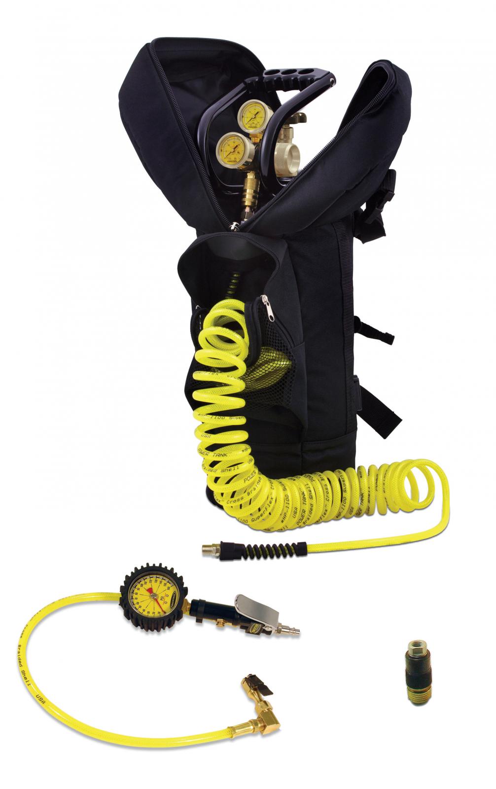 CO2 Tank 10 Lb Track Pack Package B System 250 PSI Matte Black Power Tank - TP10-5250-MBK - Cali Raised Offroad