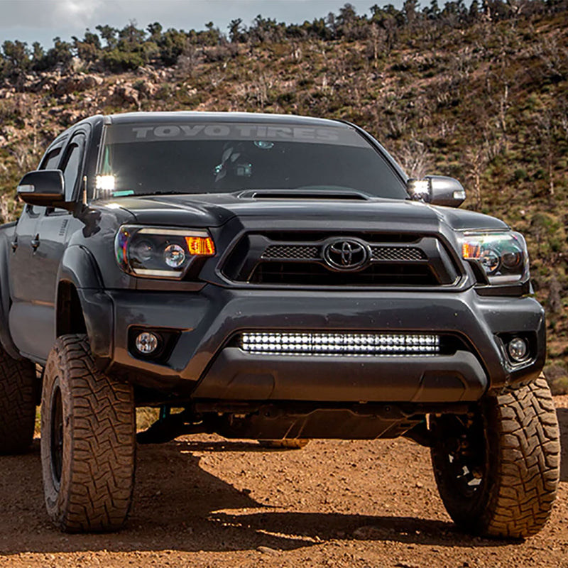 05-2015 TOYOTA TACOMA 32" LOWER BUMPER HIDDEN LED LIGHT BAR BRACKETS KIT - Cali Raised Offroad