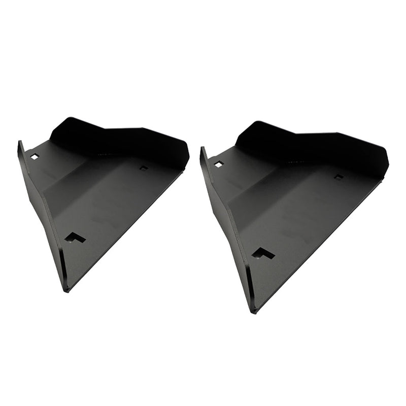 2005-2021 Toyota Tacoma Lower Control Arm Skid Plates (Pair)  Black Steel - Cali Raised Offroad