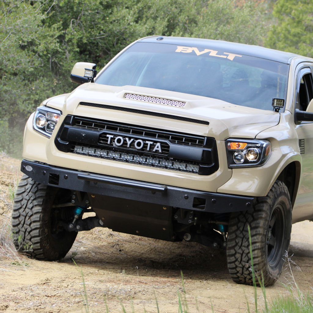 14-21 Toyota Tundra 42" Curved Bar Hidden Grille Combo Kit - Cali Raised Offroad