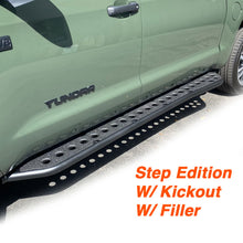 Load image into Gallery viewer, 14-21 TOYOTA TUNDRA STEP EDITION ROCK SLIDERS