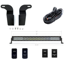 Load image into Gallery viewer, 05-2015 TOYOTA TACOMA 32&quot; LOWER BUMPER HIDDEN LED LIGHT BAR BRACKETS KIT