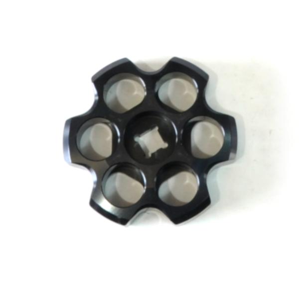 Aluminum Tank Knob Six Shooter Stealth Black Power Tank - VLV-5008-BK - Cali Raised Offroad
