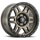 Icon Alloys Six Speed Wheel Series Bronze 17 X 8.5 6 X 5.5 Bolt Pattern 0MM Offset 4.75 Inch Backspace - 1417858347BR