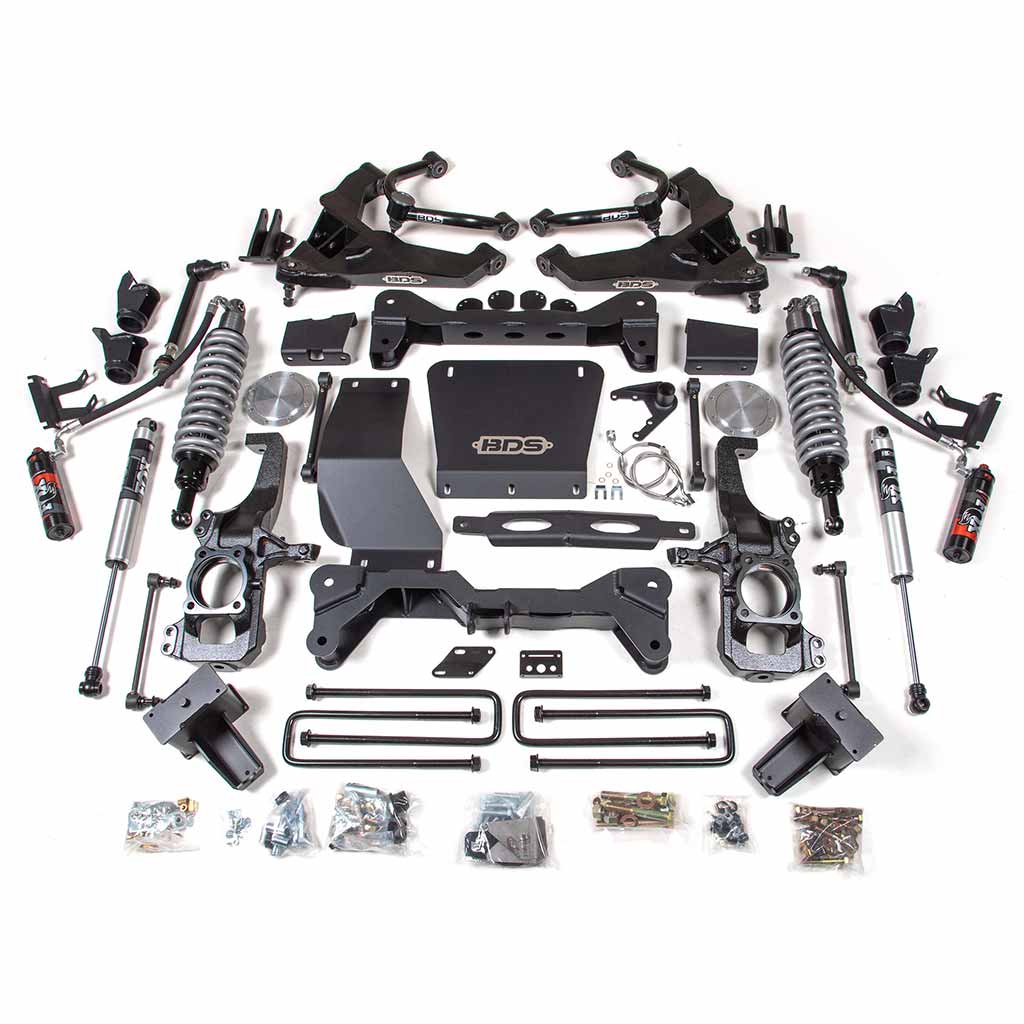2020-2023 Chevy GMC 1 Ton Truck 4WD 6.5" Coilover Conversion Lift Kit - 753FPE
