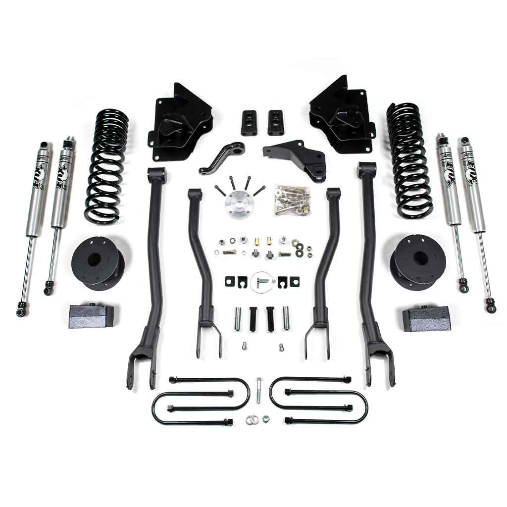 2013-2018 Dodge / Ram 3500 Truck 4WD w/ Rear 4" 4-Link Suspension Lift Kit GAS - 1646H