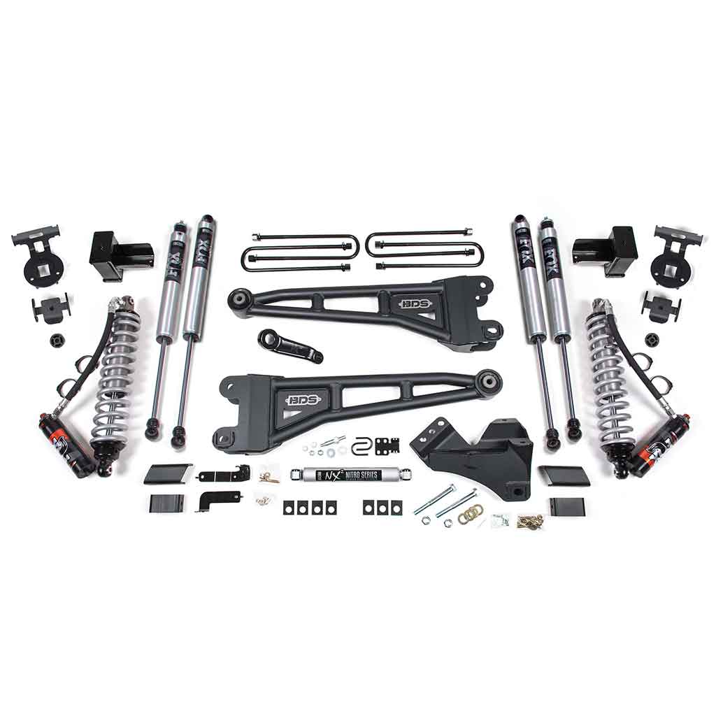 2017-2019 Ford F250-F350 Super Duty 4WD 4" Radius Arm Coil-Over Performance Elite Lift Kit Diesel Only - 1520FPE