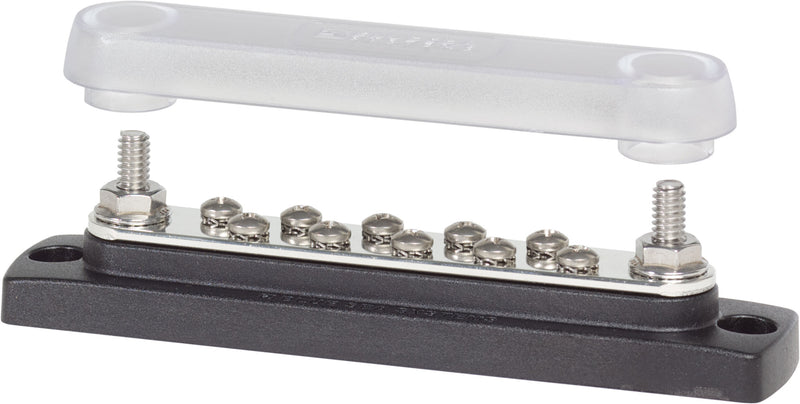 Blue Sea 10 Screw Common Bus Bar with Cover #2300 - Cali Raised Offroad