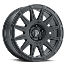 Load image into Gallery viewer, Icon Alloys Ricochet Satin Black 15 X 7 5 X 100 Bolt Pattern 15MM Offset 4.6 Inch Backspace - 7015705046SB