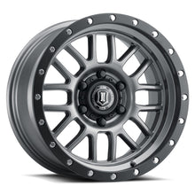 Load image into Gallery viewer, Icon Alloys Alpha Titanium - 17 X 8.5 / 5 X 5 Bolt Pattern / 0MM Offset / 4.75&quot; Backspace
