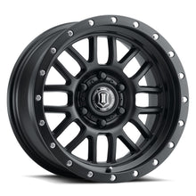 Load image into Gallery viewer, Icon Alloys Alpha Satin Black - 17 X 8.5 / 6 X 5.5 Bolt Pattern / 0MM Offset / 4.75&quot; Backspace