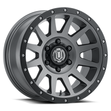 Load image into Gallery viewer, Icon Alloys Compression Titanium 17 X 8.5 6 X 5.5 Bolt Pattern 25MM Offset 5.75 Inch Backspace - 2017858357TT