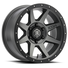 Load image into Gallery viewer, Icon Alloys Rebound Pro Titanium With Inner Lock 17 X 8.5 6X5.5 Bolt Pattern 0MM Offset 4.75 Inch Backspace - 1817858347TT