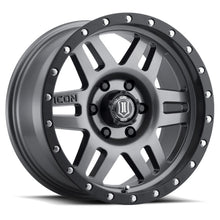 Load image into Gallery viewer, Icon Alloys Six Speed Wheel Series Gun Metal 17 X 8.5 6 X 5.5 Bolt Pattern 0MM Offset 4.75 Inch Backspace Icon - 1417858347GM