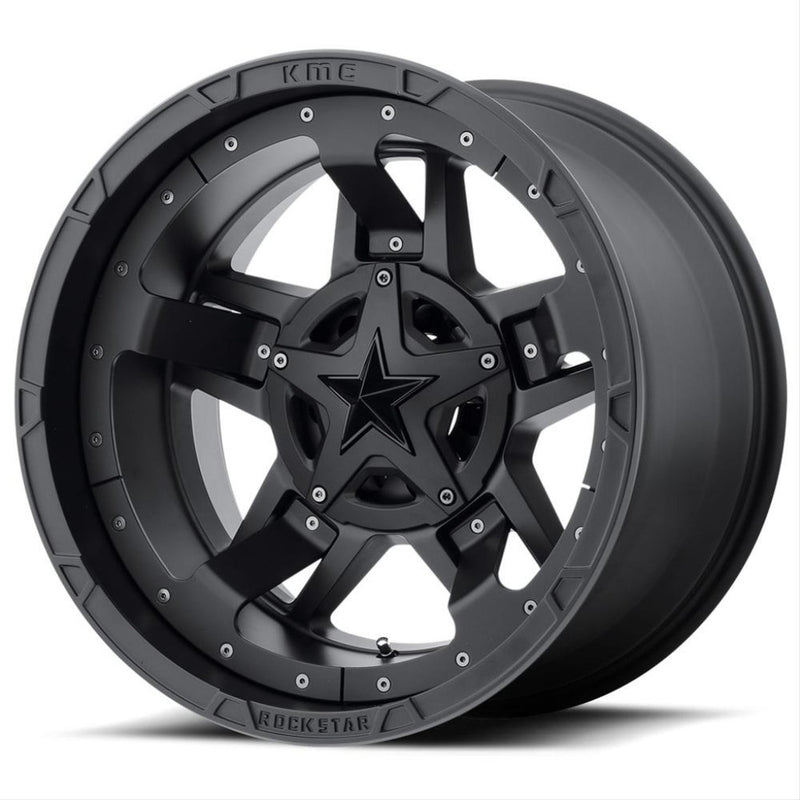 XD Wheels XD827 Rockstar 3, 18x9,  6x120/ 6x5.5 Bolt Pattern - Matte Black XD82789078700