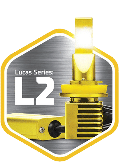 Lucas Lighting L2 Series Headlight Pair 5X Brighter