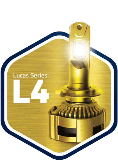 Lucas Lighting L4 Series Headlight Pair 9X Brighter