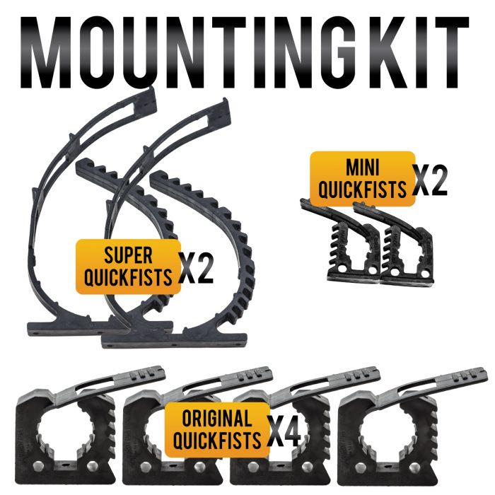 Quick Fist Rubber Clamp Mounting Kit #90010 - Cali Raised Offroad