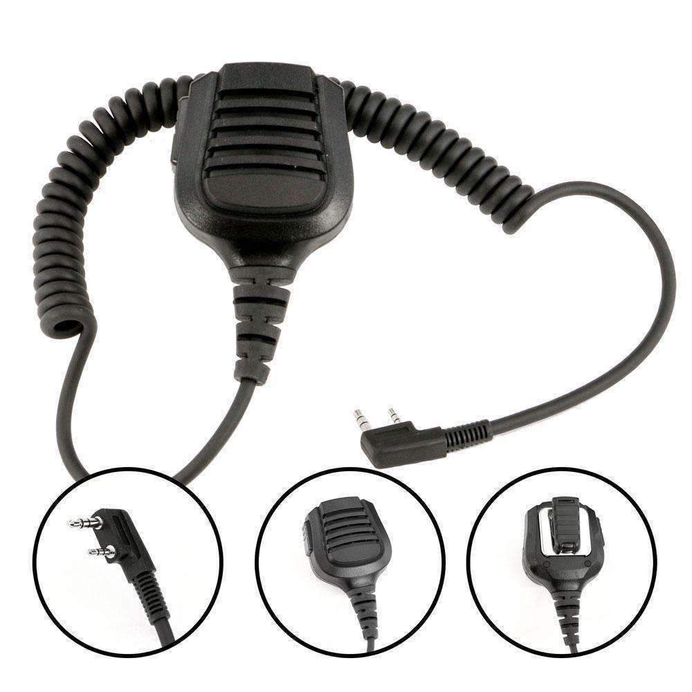 Hand Speaker Mic Waterproof for Handheld Radios Caliraisedoffroad
