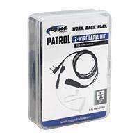 Patrol 2-Wire Lapel Mic with Acoustic Ear Tube for Rugged Handheld Radios - LM-HD-RH