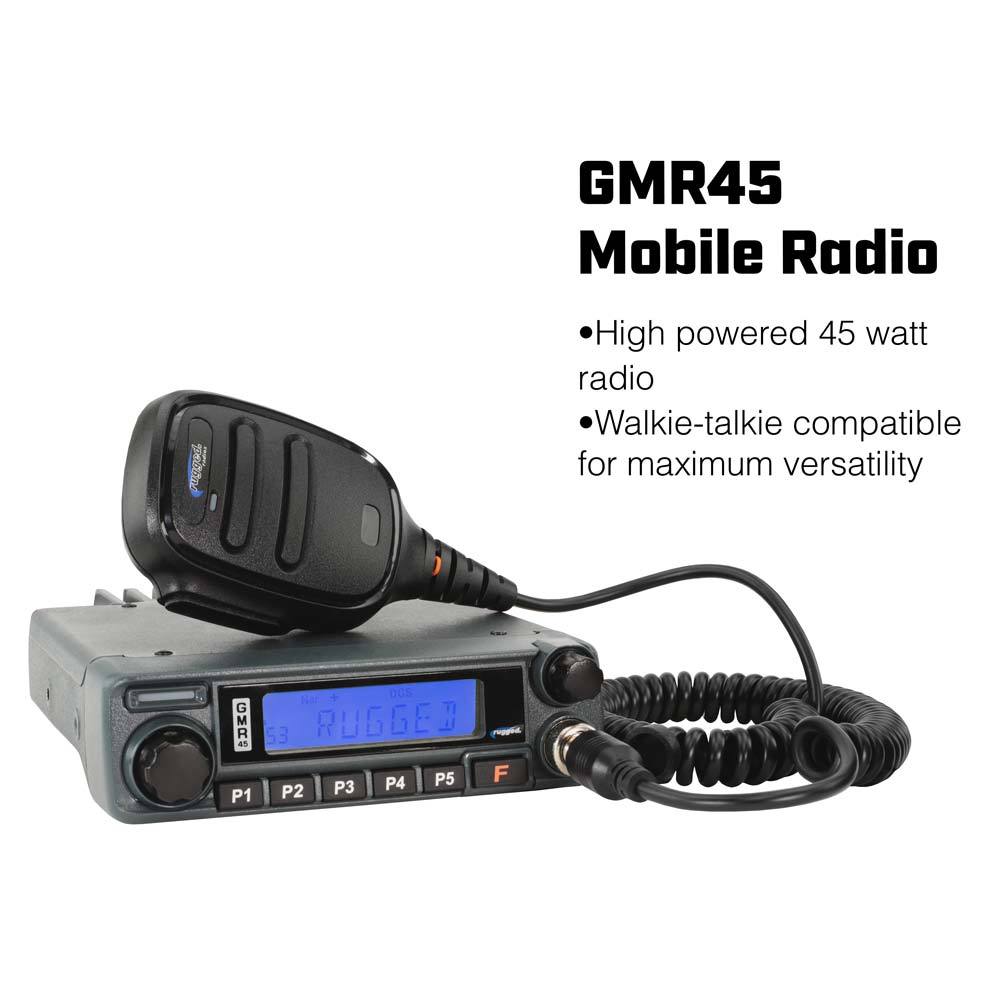 *Powerful 45-Watt GMRS Radio* Polaris RZR Complete UTV Communication Kit