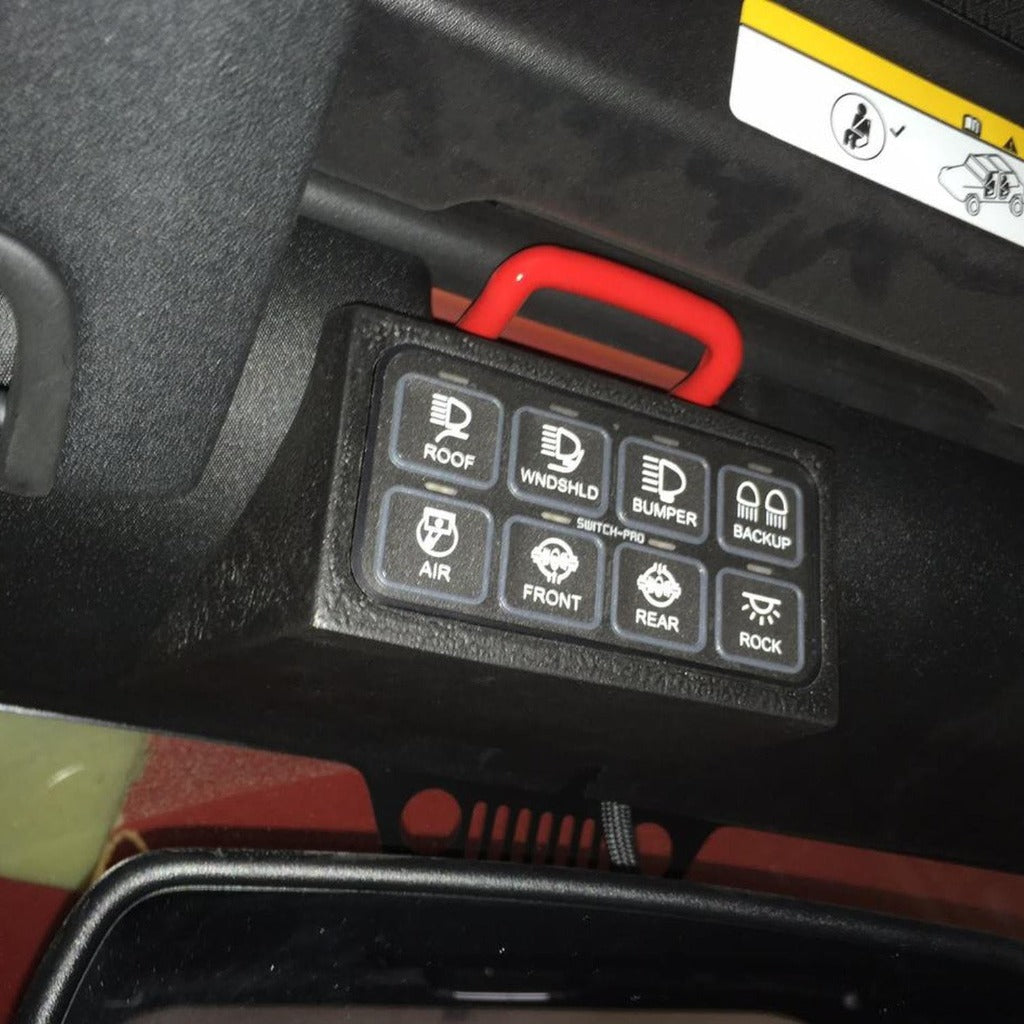 Switch Pro's OVERHEAD Jeep JK 8 Panel Mount - SP OH Mount - Cali Raised Offroad