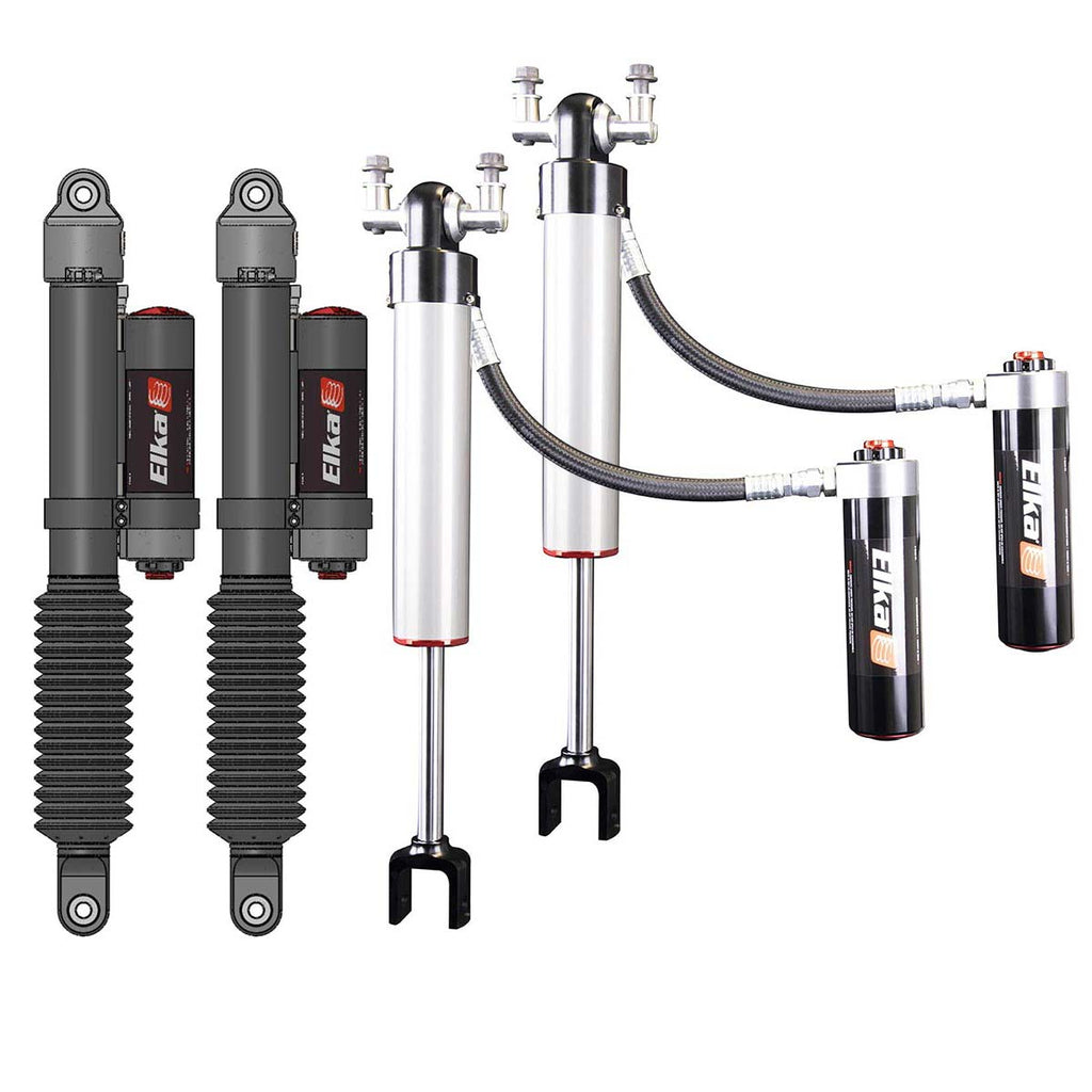 14-18 Silverado 2500 Elka 2.5 DC RESERVOIR F+R SHOCKS KIT 90236 - Cali Raised Offroad