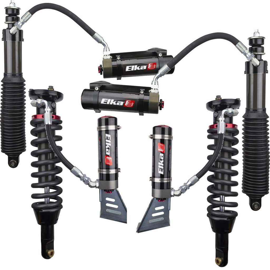 02-09 GX470 Elka 2.5 DC RESERVOIR FRONT & REAR SHOCKS KIT 90130 - Cali Raised Offroad
